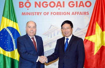 Deputi PM, Menlu Pham Binh Minh melakukan pembicaraan dengan Menlu Brasil - ảnh 1