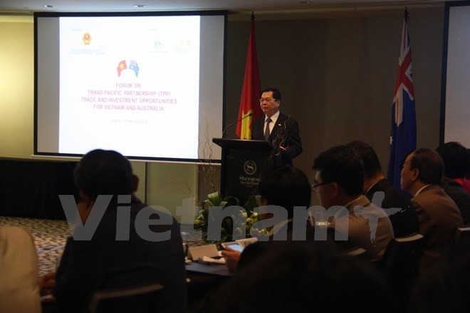  Forum mengenai kesempatan  perdagangan dan bisnis  bagi Vietnam dan Australia dalam TPP - ảnh 1