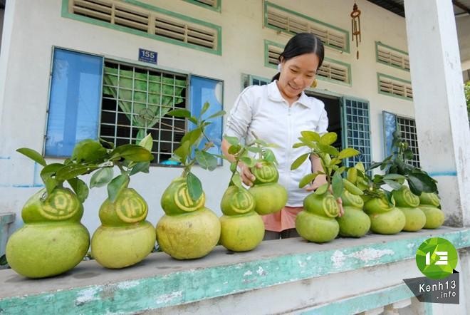 Mengunjungi daerah pedesaan yang mengawali rekayasa bentuk buah-buahan pada Hari Raya Tet - ảnh 1