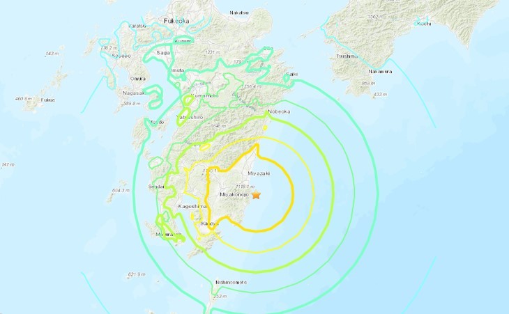 Japon: Séisme de magnitude 7,1 et tsunami dans la préfecture de Miyazaki - ảnh 1