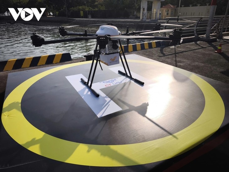 Hô Chi Minh-ville: Mise en service de la première ligne postale maritime par drone - ảnh 2
