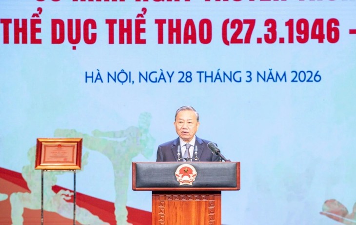 Tô Lâm demande de moderniser le cadre institutionnel pour le développement du sport - ảnh 1