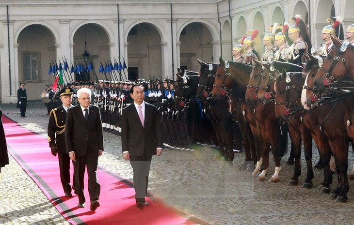 Trân Dai Quang arrive à Milan et en Lombardie, au Nord de l’Italie - ảnh 1