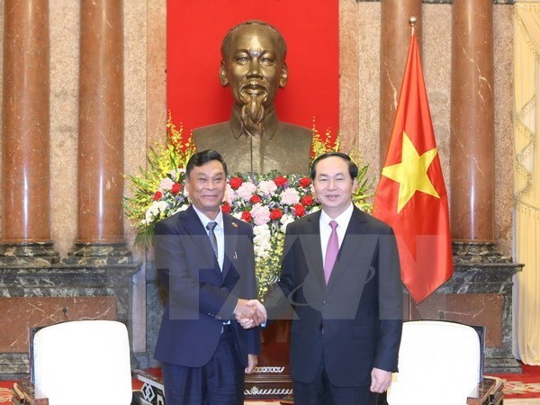 Le président Trân Dai Quang reçoit le ministre birman de l’Intérieur  - ảnh 1