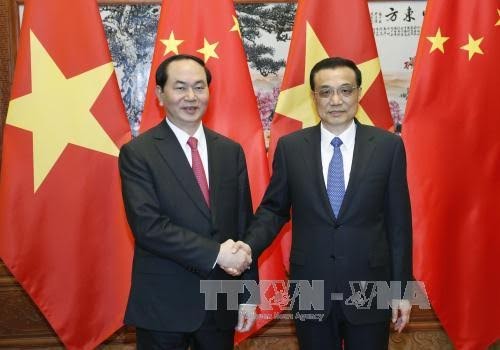 Le président Tran Dai Quang rencontre plusieurs dirigeants chinois - ảnh 1