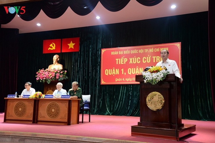 Tran Dai Quang rencontre l’électorat de Ho Chi Minh-ville - ảnh 1