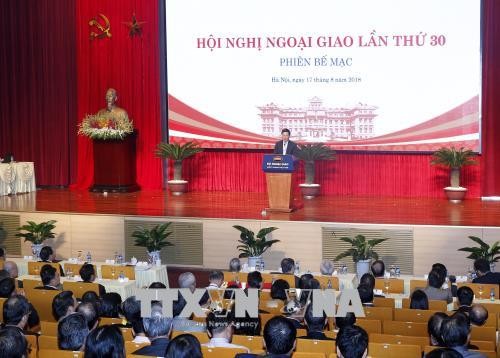 Clôture de la 30e conférence nationale sur la diplomatie - ảnh 1