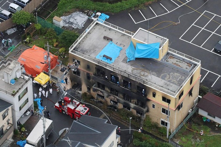 Message de condoléances aux victimes de l’incendie à Kyoto - ảnh 1