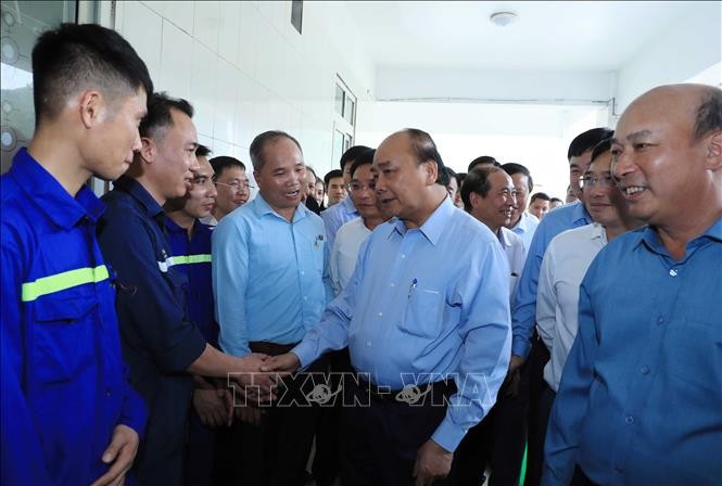 Nguyên Xuân Phuc rencontre des mineurs de Hà Lâm - ảnh 1