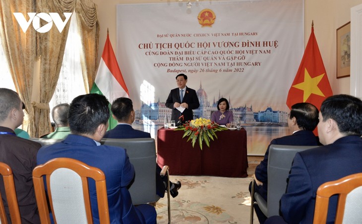 En Hongrie, Vuong Dinh Huê rencontre la diaspora vietnamienne  - ảnh 1