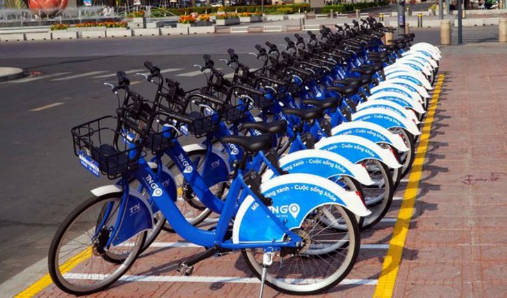 Hanoï expérimente le service de vélos urbains - ảnh 1