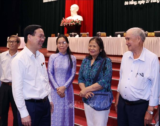 Vo Van Thuong rencontre des électeurs de Dà Nang - ảnh 1