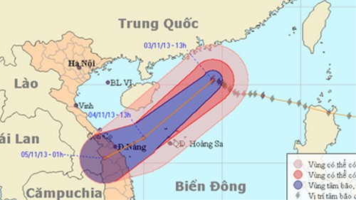 Tâm bão số 12 (Krosa) cách quần đảo Hoàng Sa 460km - ảnh 1