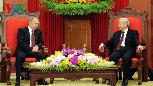  Tổng Bí thư tiếp Tổng thống Liên bang Nga V.Putin  - ảnh 2