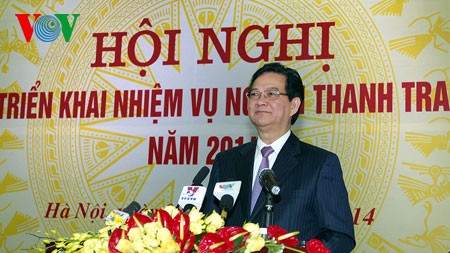 Tăng cường công tác thanh tra phòng chống tham nhũng lãng phí trong năm 2014 - ảnh 1