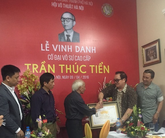 Lễ vinh danh cố đại võ sư Trần Thúc Tiển - ảnh 1