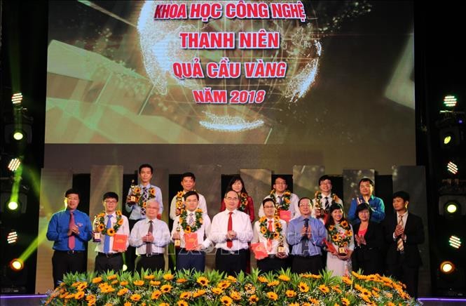 Trao giải thưởng khoa học công nghệ thanh niên Quả Cầu Vàng năm 2018 - ảnh 1