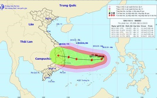 Bão số 6 giật cấp 14 diễn biến phức tạp - ảnh 1