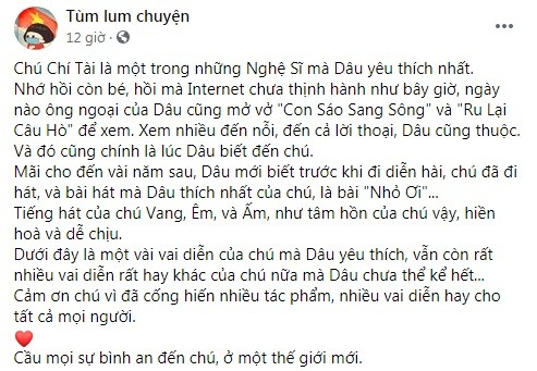 Những bức tranh vẽ các vai diễn để đời của danh hài Chí Tài được dân mạng chia sẻ - ảnh 1