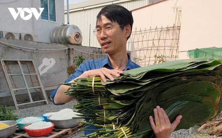 Cộng đồng Việt ở Campuchia chung vui gói bánh chưng, lưu giữ nét văn hóa cổ truyền dân tộc - ảnh 1