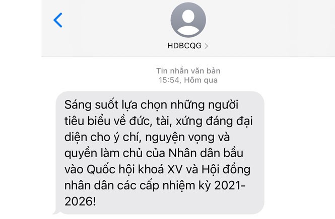 Gửi hơn 900 triệu tin nhắn tuyên truyền bầu cử đến thuê bao di động  - ảnh 1