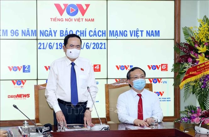 Phó Chủ tịch thường trực Quốc hội Trần Thanh Mẫn thăm và chúc mừng Đài Tiếng nói Việt Nam nhân Ngày 21/6 - ảnh 1