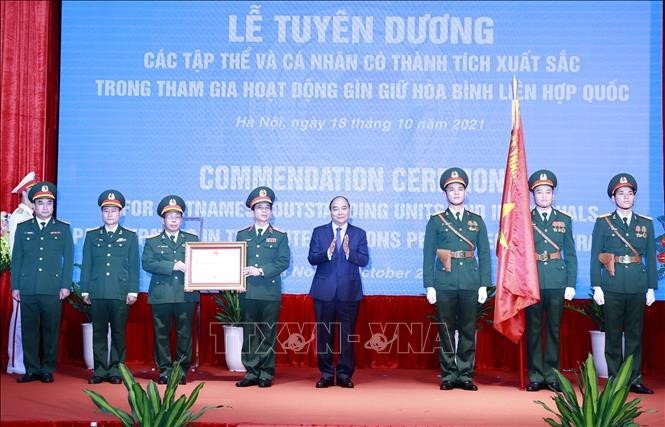 Tuyên dương các tập thể, cá nhân tham gia gìn giữ hòa bình Liên hợp quốc - ảnh 2