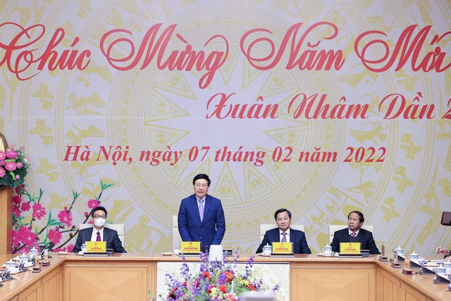 Văn phòng Chính phủ gặp mặt đầu Xuân, triển khai nhiệm vụ 2022 - ảnh 1