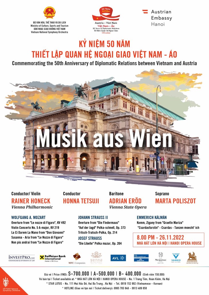 Hòa nhạc Âm nhạc từ Vienna “Mozart & Strauss” - ảnh 1