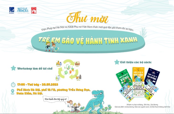 Trẻ em bảo vệ hành tinh xanh từ sản phẩm tái chế - ảnh 1