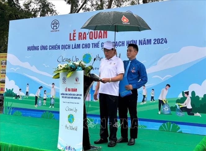 Lễ ra quân hưởng ứng Chiến dịch làm cho thế giới sạch hơn năm 2024 - ảnh 1