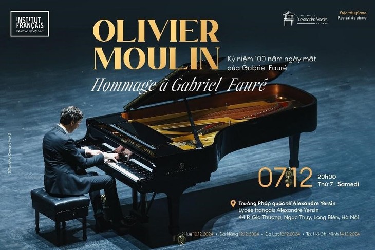 Độc tấu piano của nghệ sĩ dương cầm tài năng Olivier Moulin Kỷ niệm 100 năm ngày mất nhà soạn nhạc vĩ đại Gabriel Fauré - ảnh 1