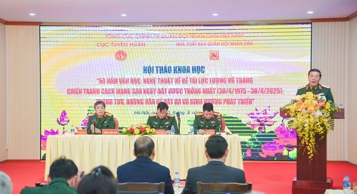 50 năm văn học, nghệ thuật về đề tài lực lượng vũ trang, chiến tranh Cách mạng - ảnh 1