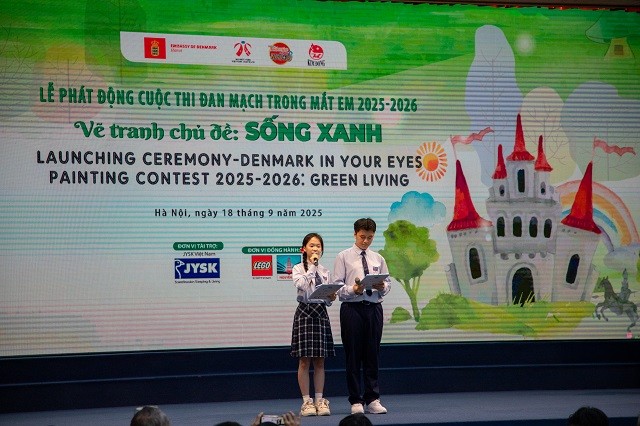 Lễ phát động Cuộc thi vẽ tranh “Đan Mạch trong mắt em” năm 2025 với chủ đề “Sống Xanh
