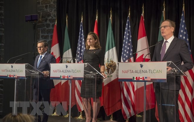 การเจรจาข้อตกลง NAFTA บรรลุอีก 3 ประเด็น - ảnh 1