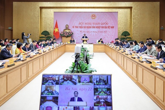 เปิดการประชุมที่มีความสำคัญพิเศษเกี่ยวกับการพัฒนาอุตสาหกรรมวัฒนธรรมเวียดนาม - ảnh 1